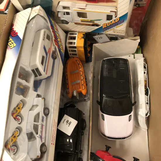 Box Qty of Assorted Model Cars Etc