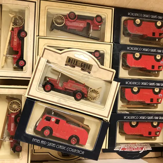 12 Lledo Fire Engines Including New Zealand Models