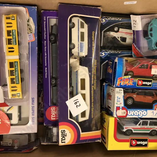 Box Qty of Assorted Modern Die Cast Models
