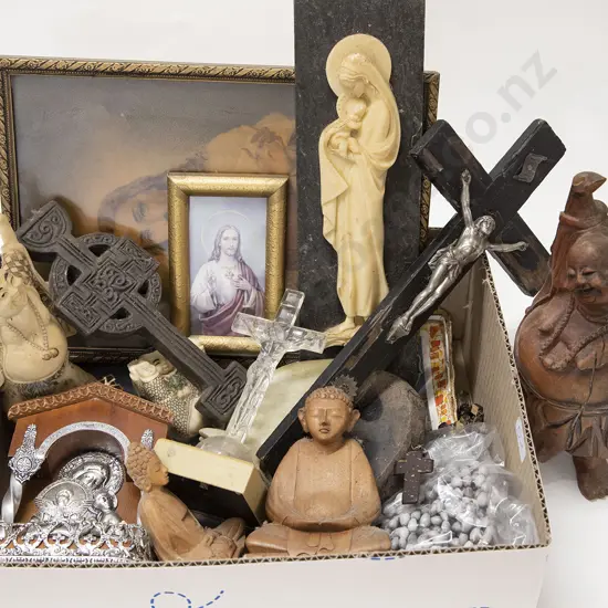 Small Box of Assorted Religious Ephemera