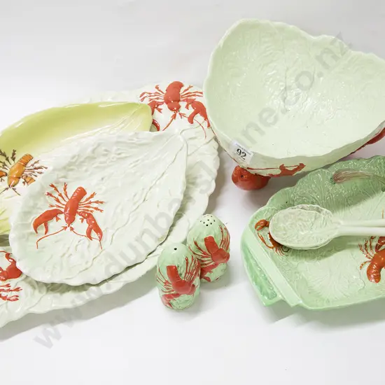 Quantity Carlton Ware Lobster Pattern Serving Ware (8)