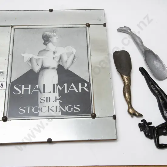 Quantity of Art Deco Items incl Advertising Mirror