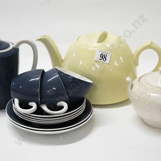 Poole Coffee China together with Wedgwood Sugar Bowl etc