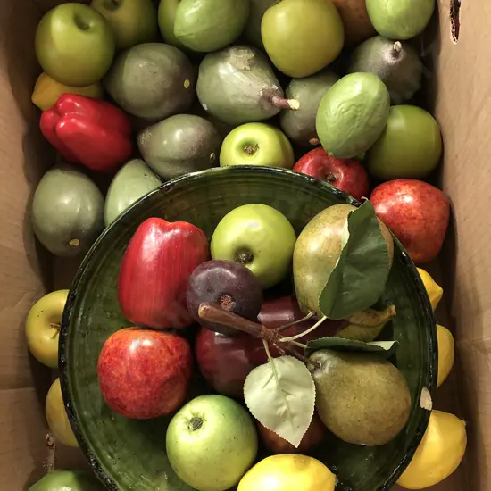 Quantity of Decorative Faux Fruit