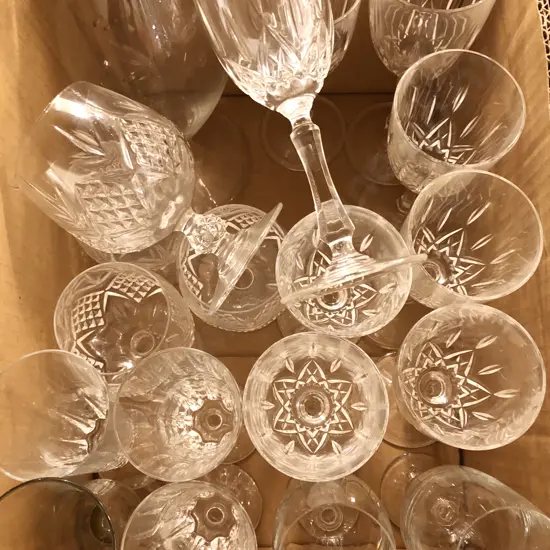 Quantity of Mixed Crystal and Glassware incl Decanter