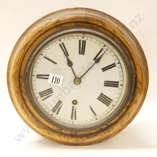 Oak Cased Wall Clock