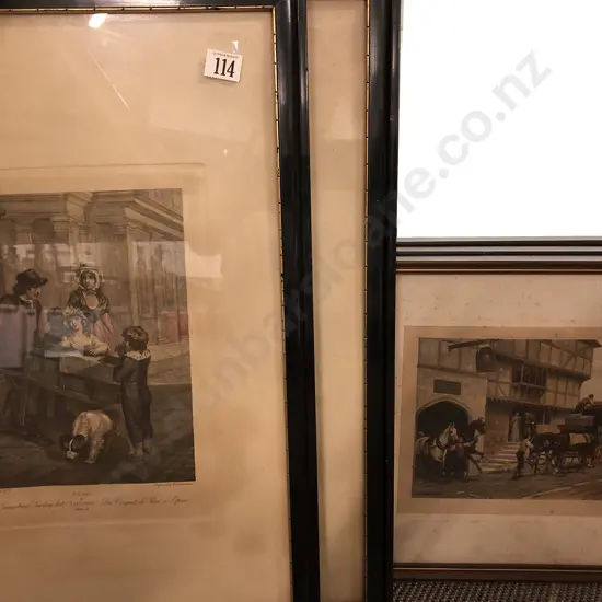 Five Framed Vintage Bookplates