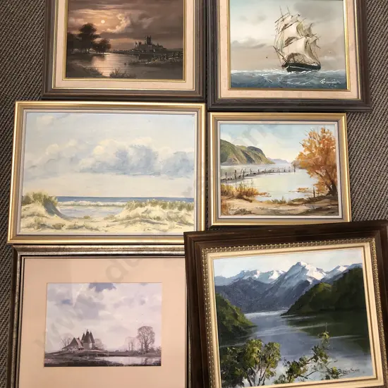 Box of Assorted Framed Works incl Bernice Smart