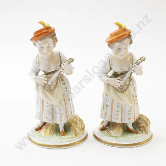 Pair of European Porcelain Figurines