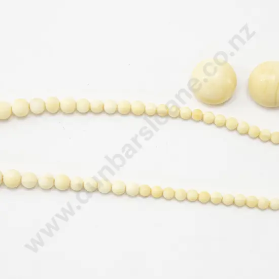 Ivory Necklace and Earrings