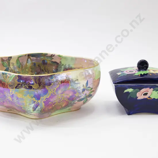Maling Fruit Bowl and Lidded Box