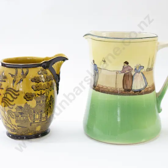 Royal Doulton Dutch Series Jug and Willow Pattern Jug