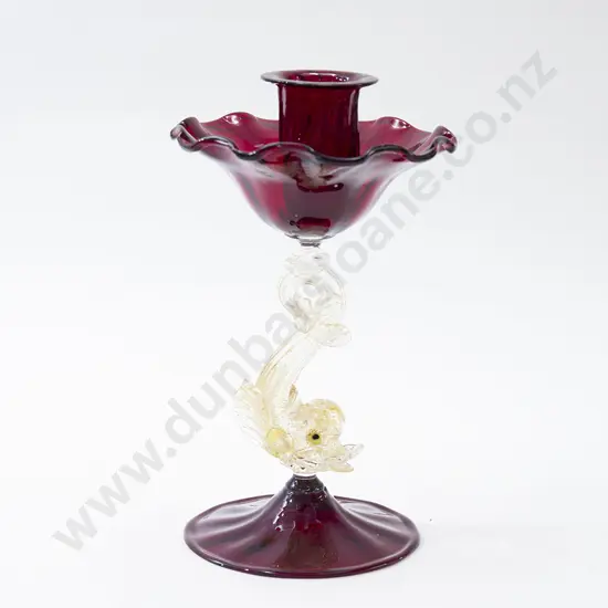 Murano Glass Candlestick