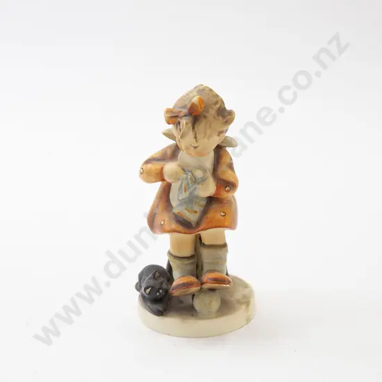 Hummel Figure of a Girl and Cat