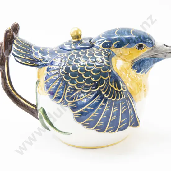 Staffordshire Kingfisher Teapot