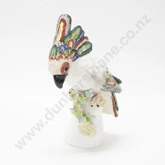 Porcelain Parakeet Figurine Number to Base