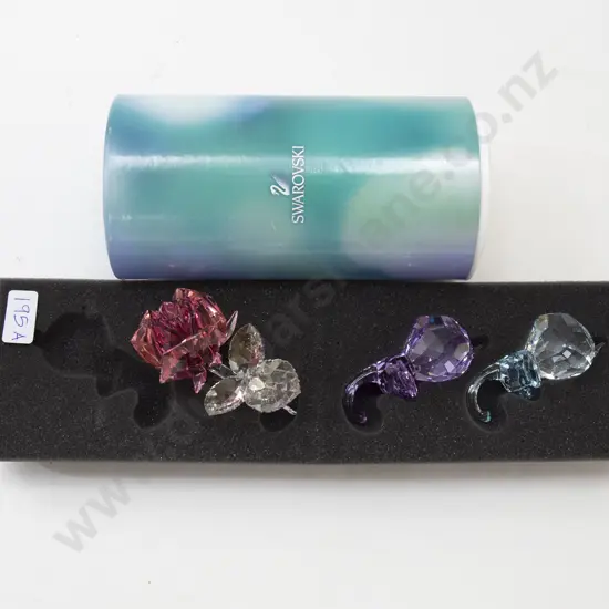 Three Swarovski Crystal Ornaments