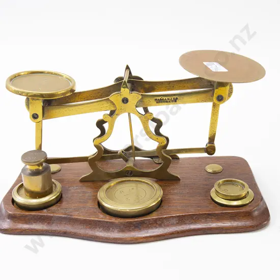 Brass Postal Scales and Weights