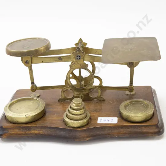 Brass Postal Scales and Weights