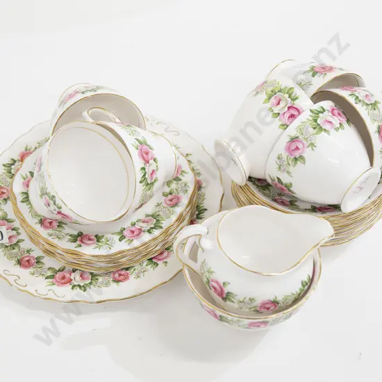 Part Colclough Floral Decorated Teaset