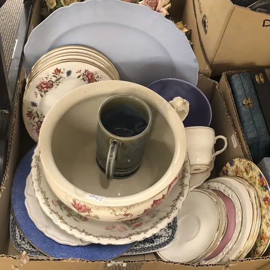 Box Quantity of Assorted China incl Wade