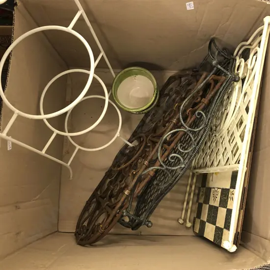 Box of Assorted Metalware