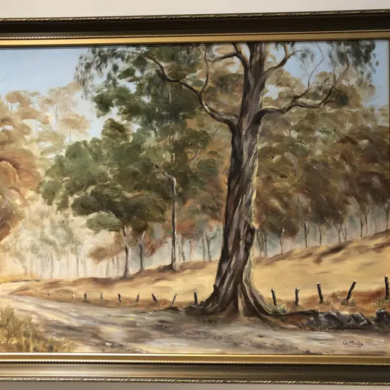 Glenys Mills 'Summer Scene' oil on board