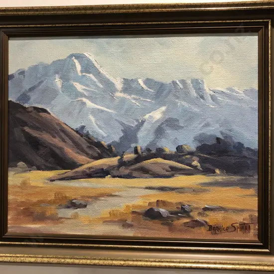 Bernice Smart 'Mount Sefton' oil on board