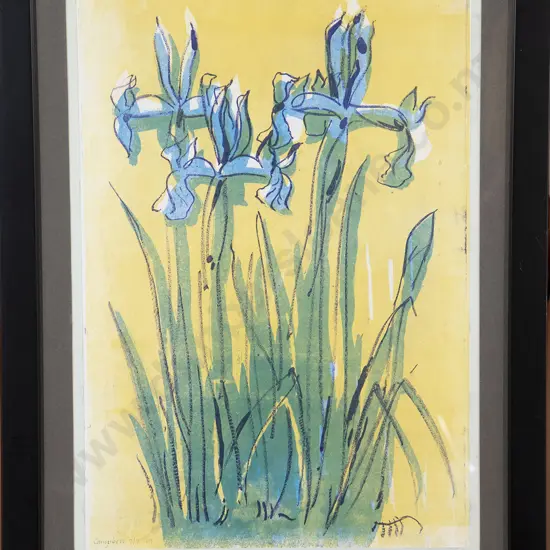 Campbell ltd ed Print 'Irises'