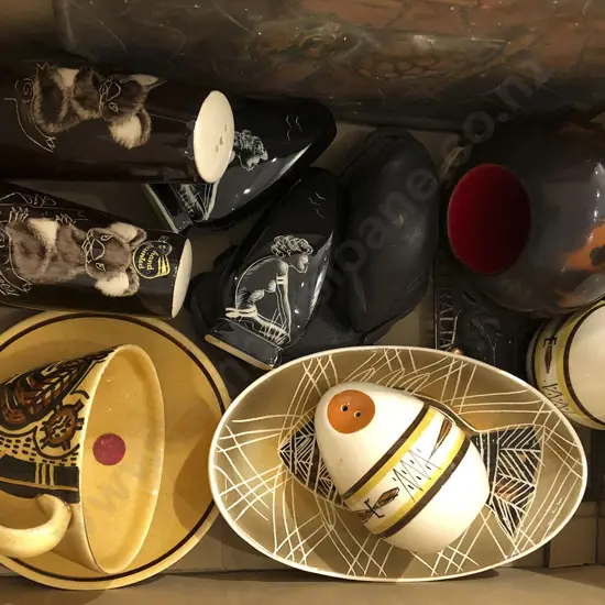 Small Box of Assorted Australian Themed China etc