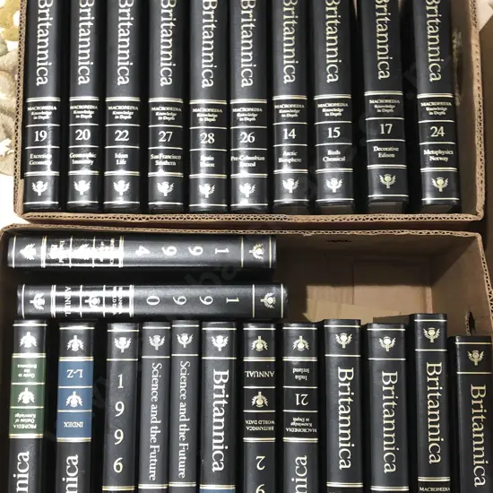 Encyclopedia Brittanica (three boxes)