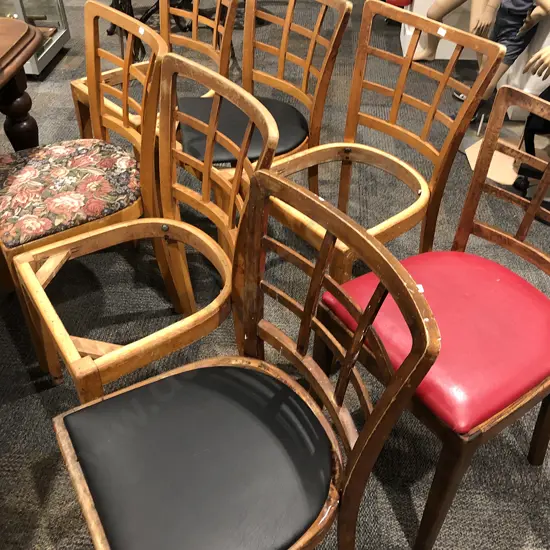 Seven Thonet Dining Chairs (a/f need work)