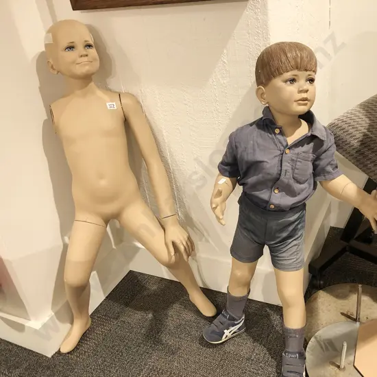 Two Shop Display Child Mannequins (a/f)
