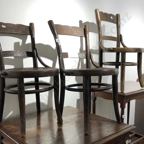 Three Children's Bentwood Chairs