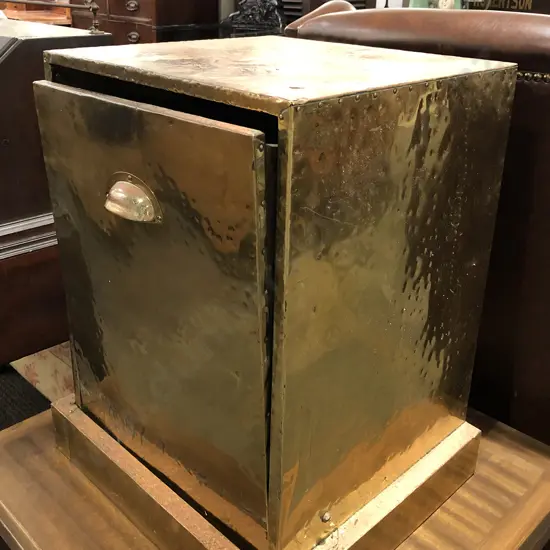 Copper Coal Bin and Coffee Table