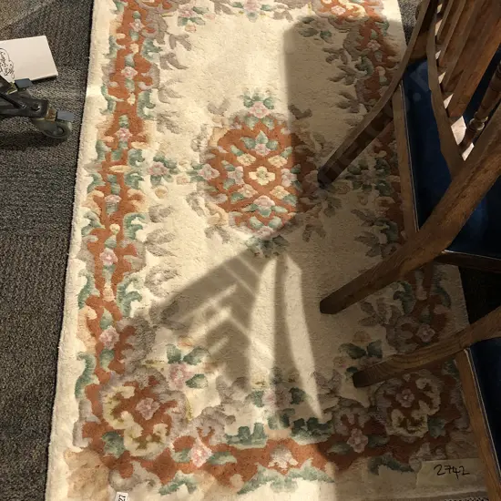 Chinese Floral Floor Rug 152 x 94cm