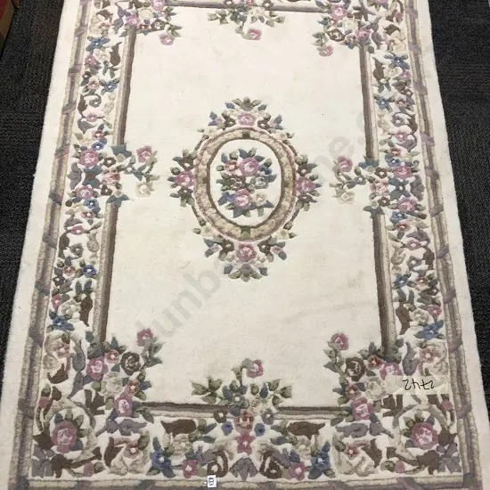 Chinese Floral Floor Rug 181 x 123cm