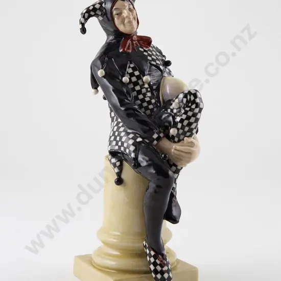 Rare Royal Doulton "Jester" Figure By Charles Noke