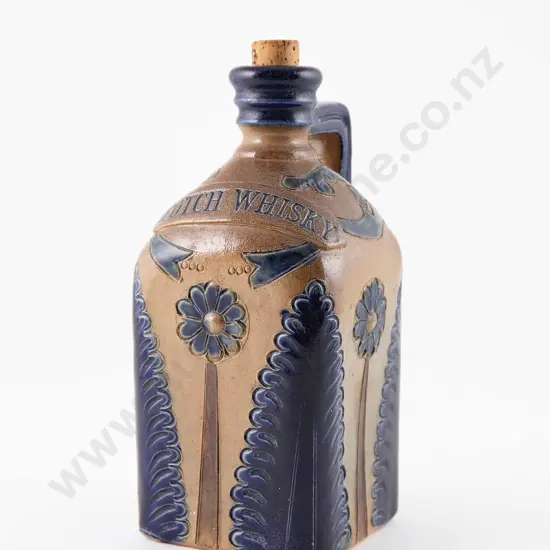 Rare Charles Bailey & Co Fulham Pottery Stoneware Whisky Decanter