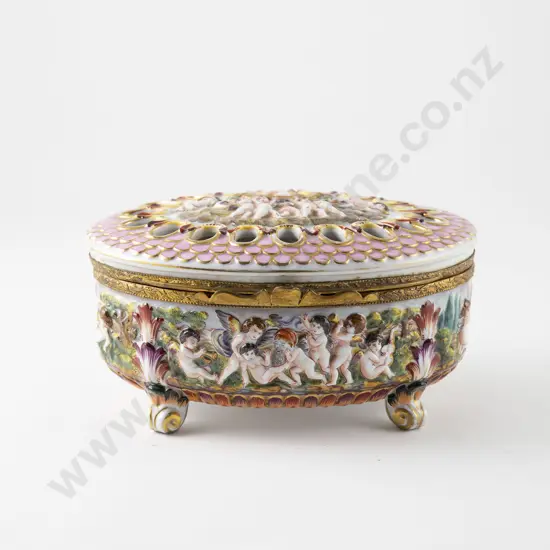 Capodemonte Porcelain Pot Pourri Box