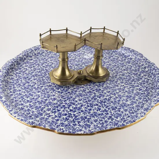 Large Victorian Wedgwood Porcelain Lazy Susan