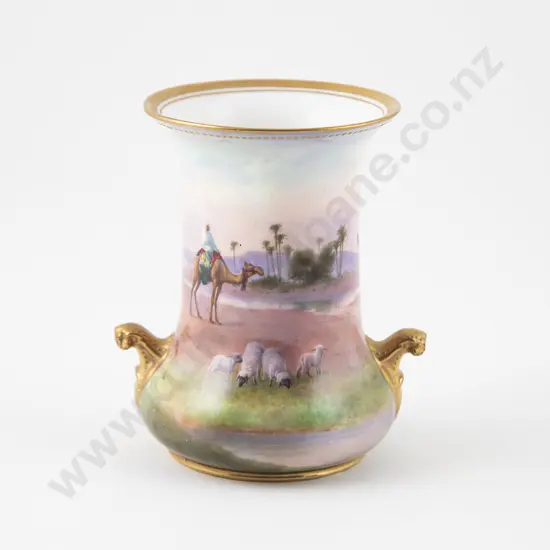 Royal Doulton Hand Painted Vase by Harry Allen