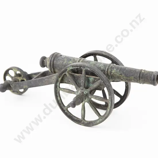 Small Bronze Model Cannon