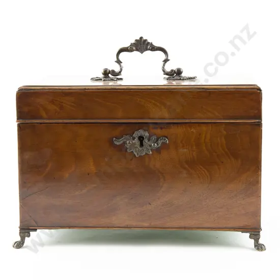 Geo III Mahogany Tea Caddy