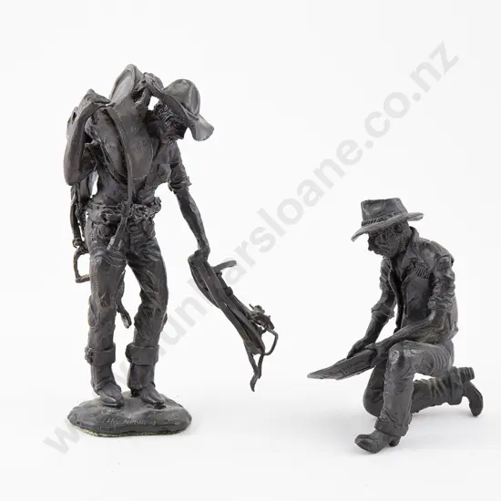 Eddie Hackman (Australian) Two Ltd Edition Bronze Figures