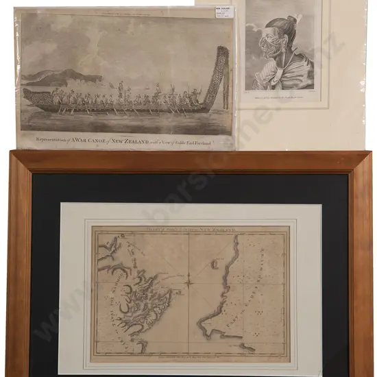 Two C18th Engravings From Cooks Voyages & Chart Of Cook Strait (3)