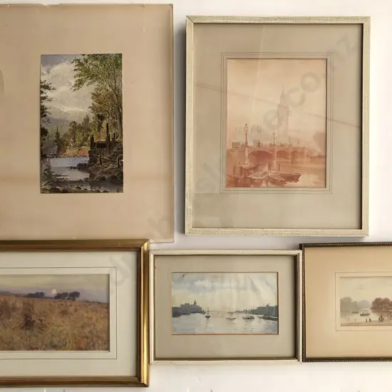 Assorted Victorian Watercolours (5)