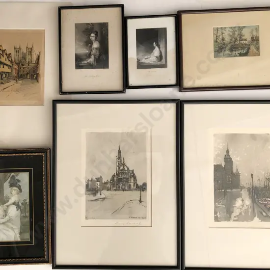 Assorted C19th Engravings & Lithographs etc (7)