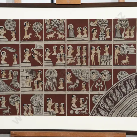 Antique Myanmar (Burma) Painting