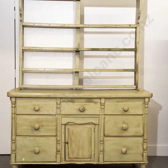 Victorian Painted Welsh Dresser